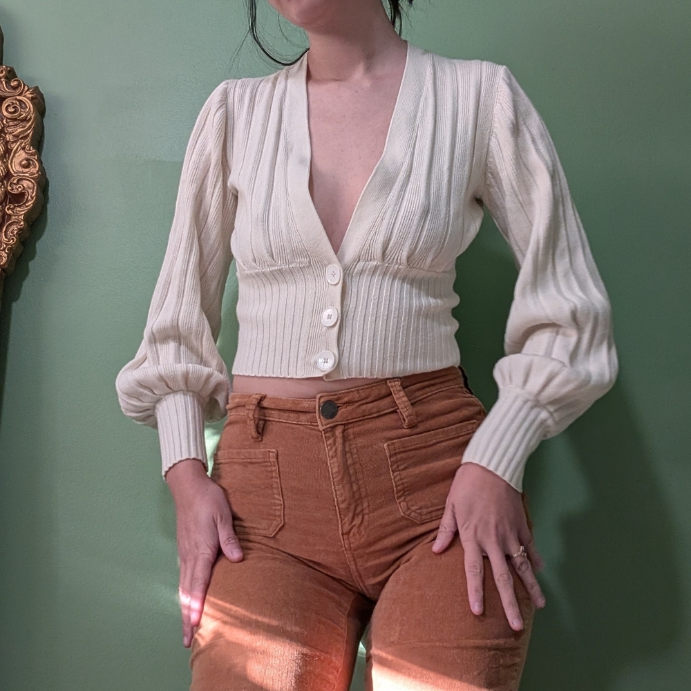 Wilfred by Aritzia Thais cardigan cream